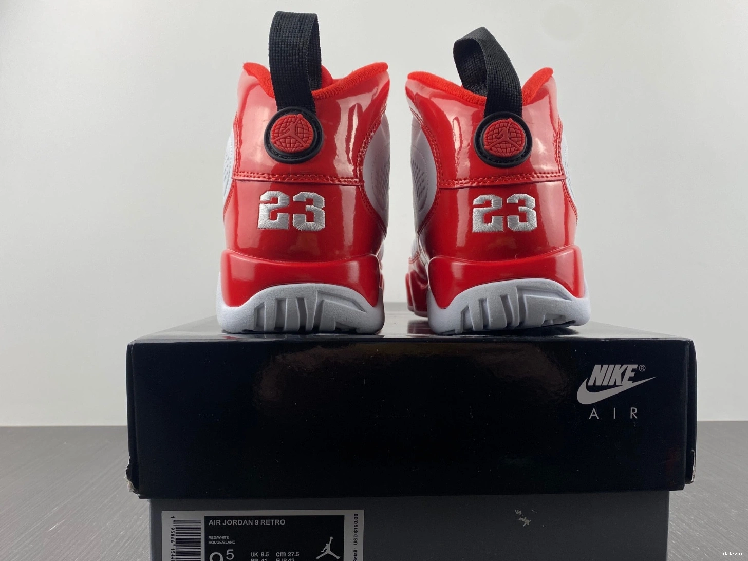 302370-160L  Jordan Red Black 9 White Gym Air Red 0207